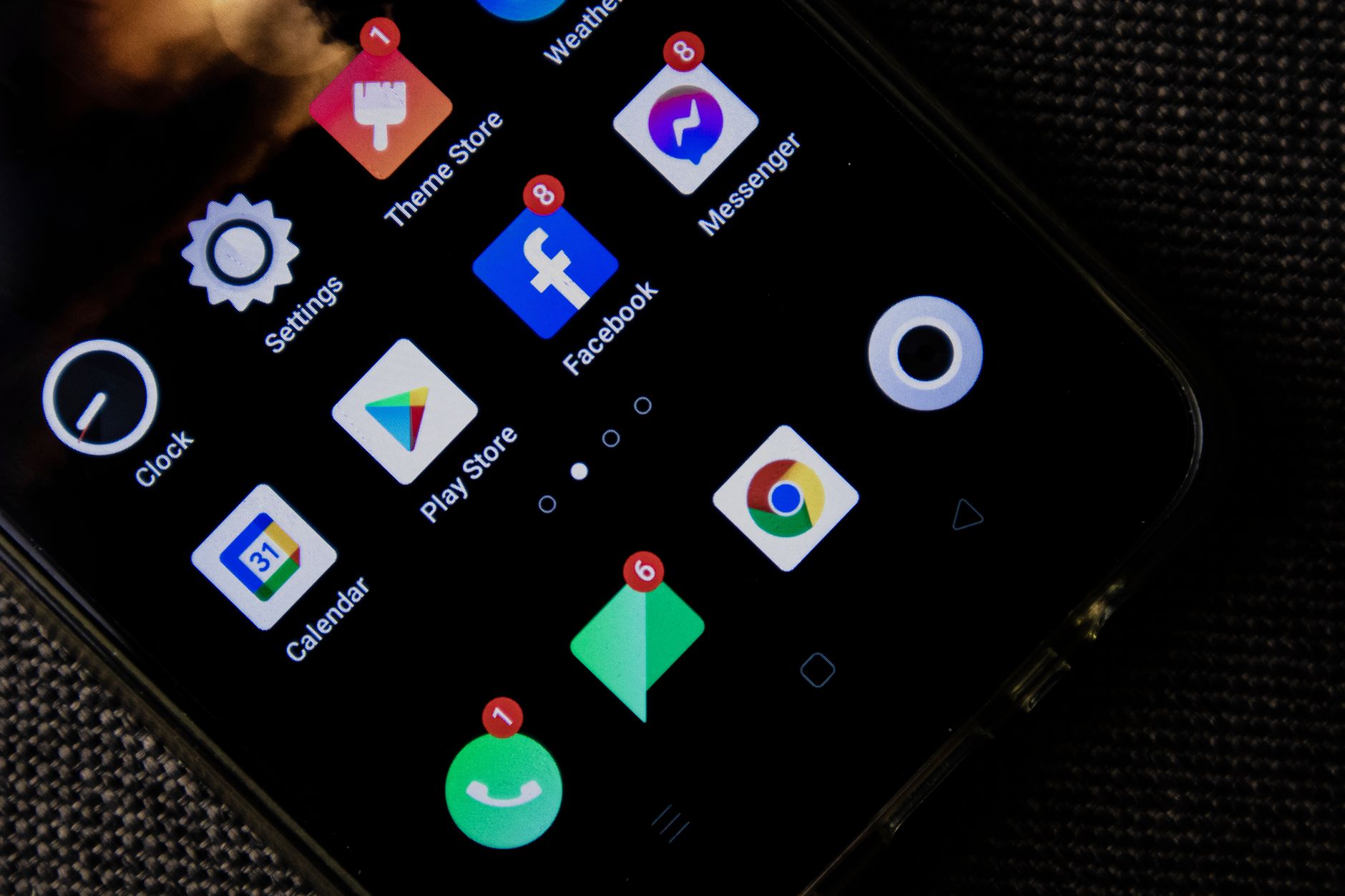 a smartphone showing a calendar reminder for a follow-up email